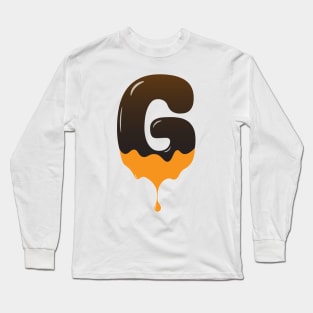 chocolate Alphabet Letter G Long Sleeve T-Shirt